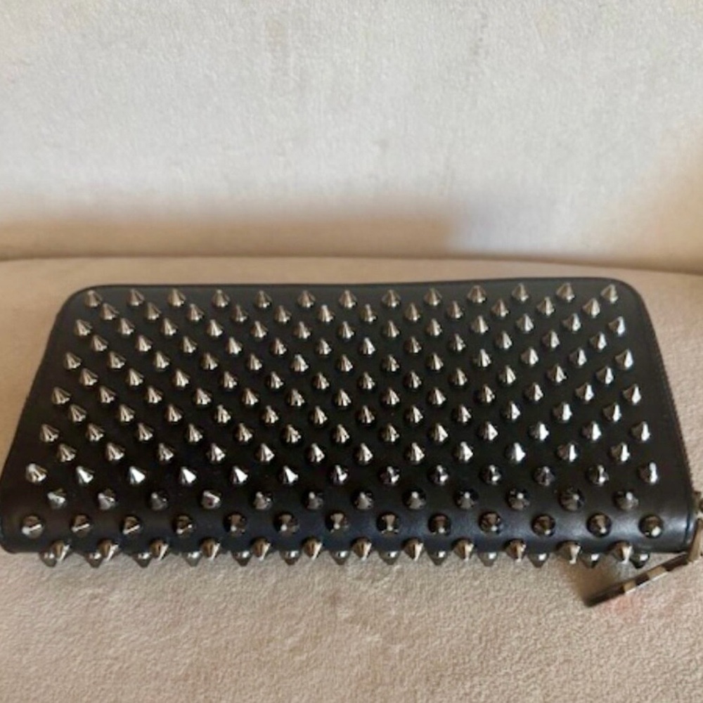 Christian Louboutin Black Studded Wallet EUC